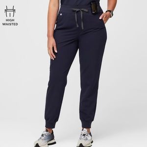 Figs Hugh Waisted Zamora Jogger Scrub Pant- Navy- Size XSP (Petite)